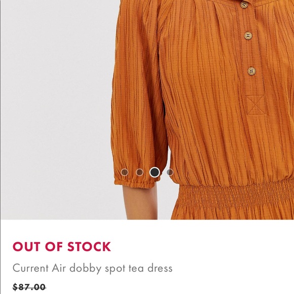 ASOS Current Air dobby tea length dress - Picture 4 of 4